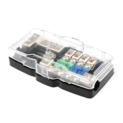 Portafusibili MIDI a 4 vie con indicatore LED rosso