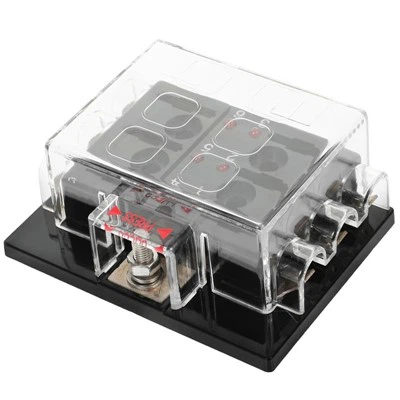 Pannello a blocchi impermeabile con scatola portafusibili automatica ATC ATO ATY a 6 vie 12 V-36 CC con luce LED